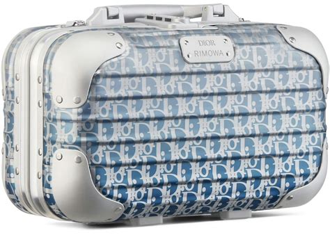 dior x rimowa hand case|DIOR and RIMOWA Hand Case Gradient Blue Dior Oblique .